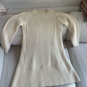 Pomander Place Elegant Cream Sweater Dress